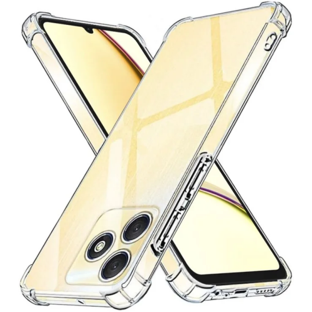 Techsuit Shockproof Clear Silicone - Διάφανη Θήκη Σιλικόνης - Realme C53 / Narzo N53 - Clear (5949419083066)