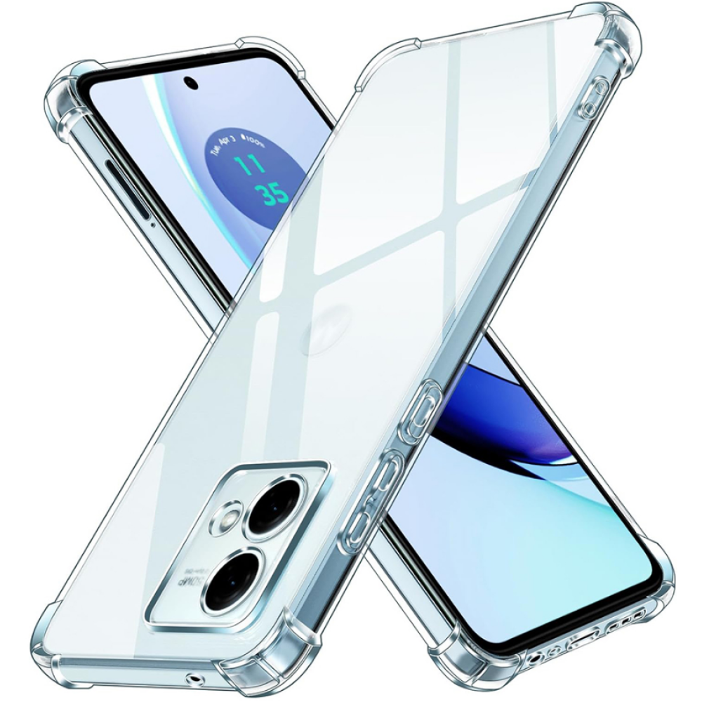 Techsuit Shockproof Clear Silicone - Διάφανη Θήκη Σιλικόνης - Motorola Moto G84 - Clear (5949419082847)