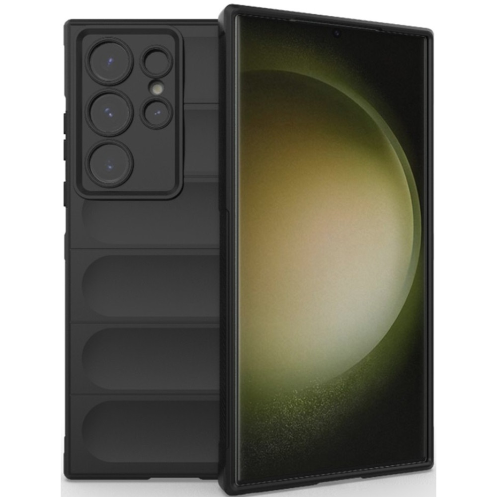 Techsuit Magic Shield - Θήκη Σιλικόνης Samsung Galaxy S23 Ultra - Black (5949419116023)