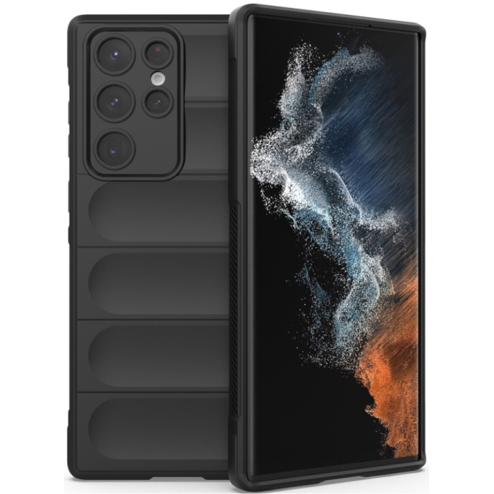 Techsuit Magic Shield - Θήκη Σιλικόνης Samsung Galaxy S22 Ultra 5G - Black (5949419118720)