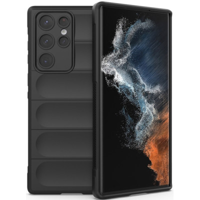 Techsuit Magic Shield - Θήκη Σιλικόνης Samsung Galaxy S22 Ultra 5G - Black (5949419118720)