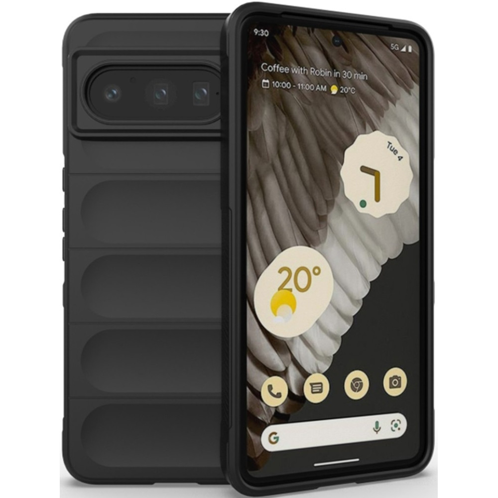 Techsuit Magic Shield - Θήκη Σιλικόνης Google Pixel 8 Pro - Black (5949419111462)
