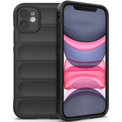 Techsuit Magic Shield - Θήκη Σιλικόνης Apple iPhone 11 - Black (5949419113626)