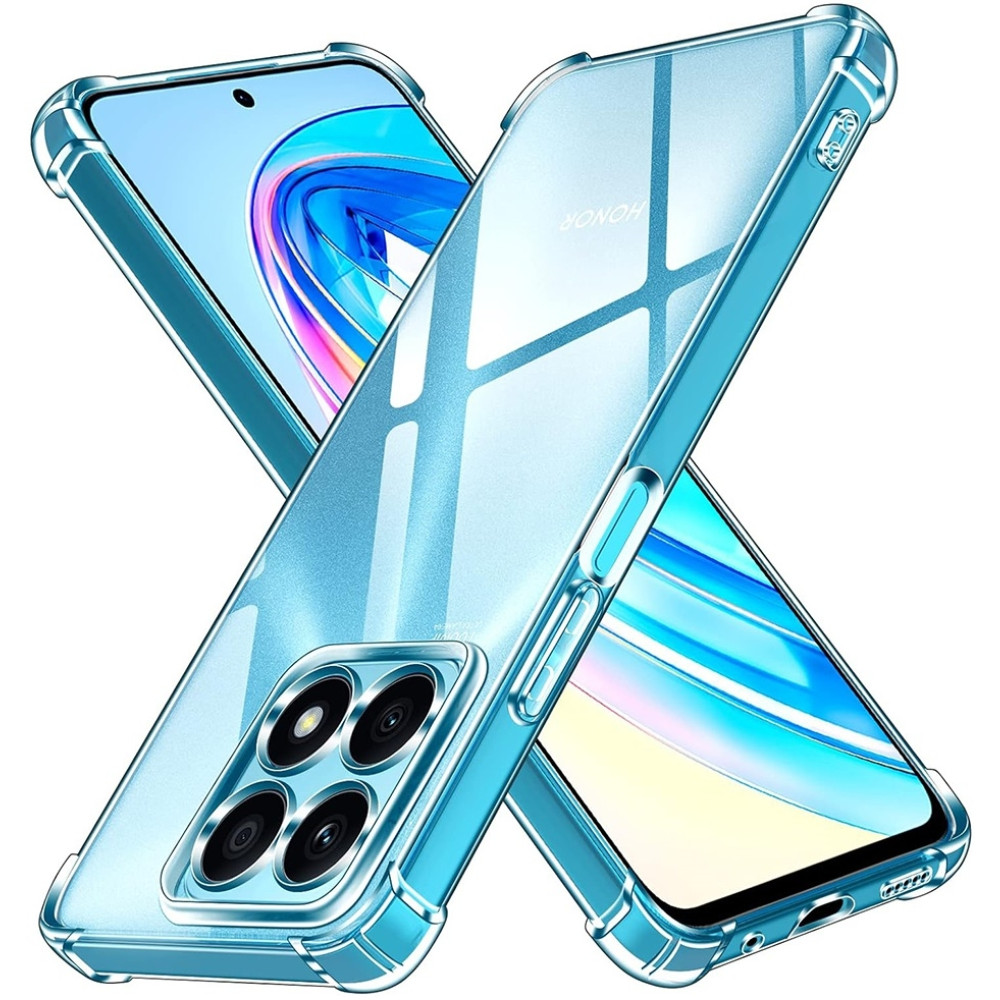 Techsuit Shockproof Clear Silicone - Διάφανη Θήκη Σιλικόνης - Honor X8a - Clear (5949419083295)