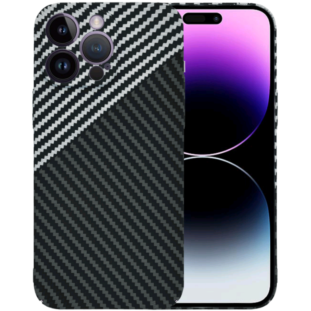 Techsuit Carbonite FiberShell - Σκληρή Θήκη Apple iPhone 14 Pro Max - Stealth Gray (5949419209374)