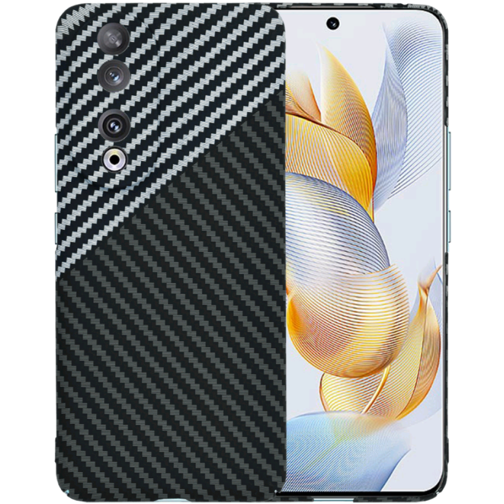 Techsuit Carbonite FiberShell - Σκληρή Θήκη Honor 90 - Stealth Gray (5949419213005)