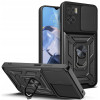 Θήκη Motorola Moto E22 / E22i Techsuit CamShield Ανθεκτική με Κάλυμμα για την Κάμερα & Μεταλλικό Ring Holder - Black (5949419070622)