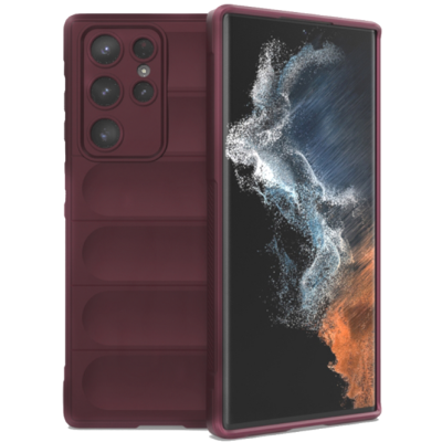 Techsuit Magic Shield - Θήκη Σιλικόνης Samsung Galaxy S22 Ultra 5G - Bordeaux (5949419118683)