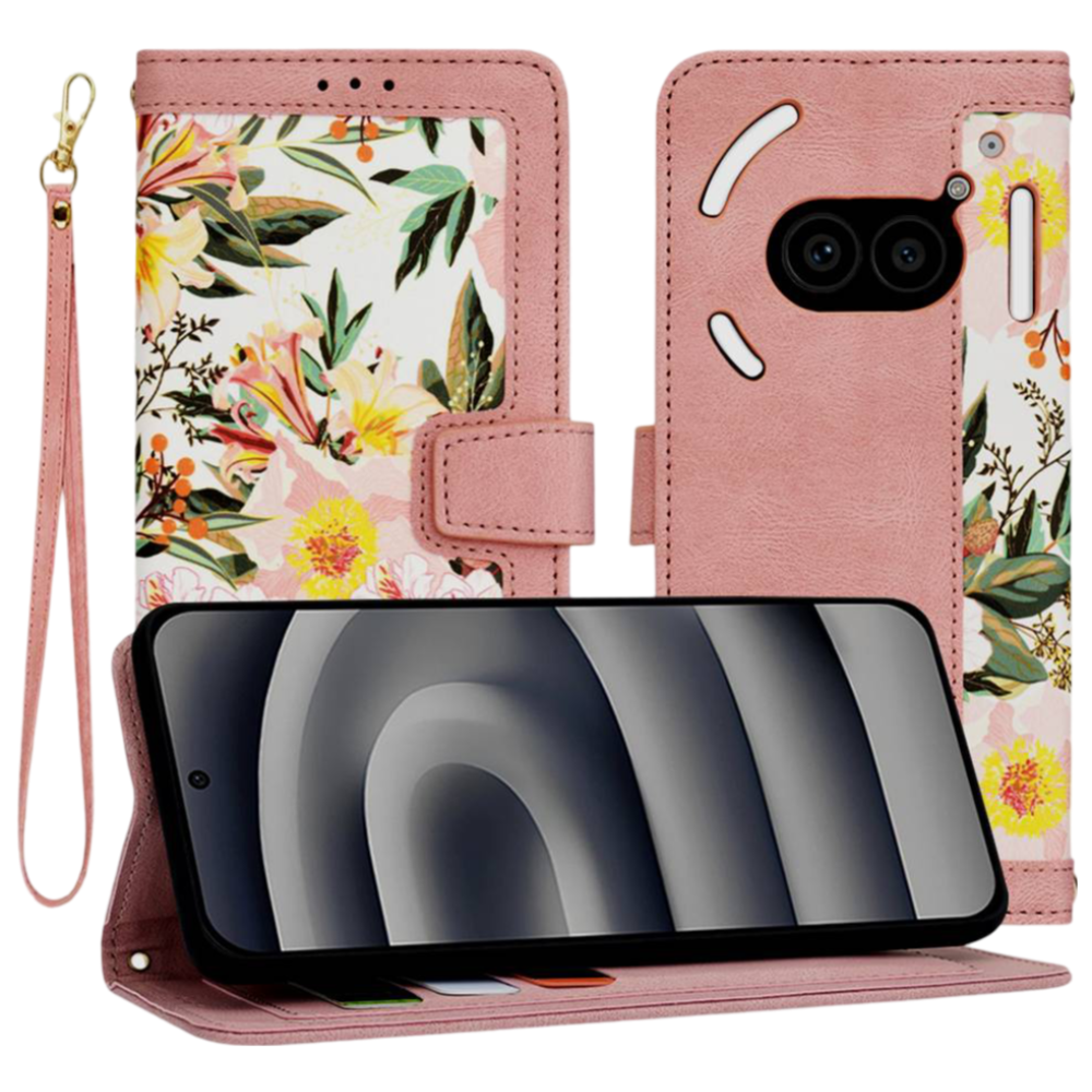 Θήκη Nothing Phone 2a / 2a Plus Techsuit FlipCraft Πορτοφόλι από Οικολογικό Δέρμα με Αποσπώμενο Λουράκι Χειρός - Sweetheart Pink (5949419166080)