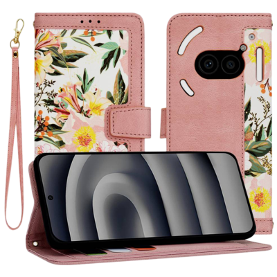 Θήκη Nothing Phone 2a / 2a Plus Techsuit FlipCraft Πορτοφόλι από Οικολογικό Δέρμα με Αποσπώμενο Λουράκι Χειρός - Sweetheart Pink (5949419166080)