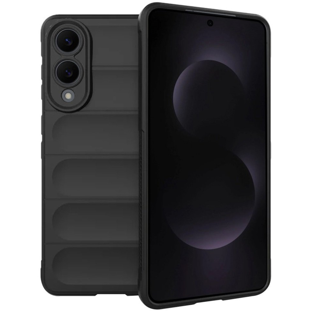 Θήκη Samsung Galaxy S25 Edge Techsuit Magic Shield Σιλικόνης - Black (5949419281172)