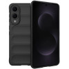 Θήκη Samsung Galaxy S25 Edge Techsuit Magic Shield Σιλικόνης - Black (5949419281172)