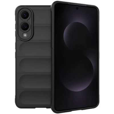 Θήκη Samsung Galaxy S25 Edge Techsuit Magic Shield Σιλικόνης - Black (5949419281172)