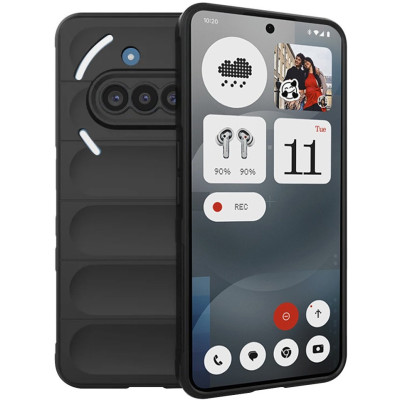 Θήκη Nothing Phone 3a Techsuit Magic Shield Σιλικόνης - Black (5949419282285)