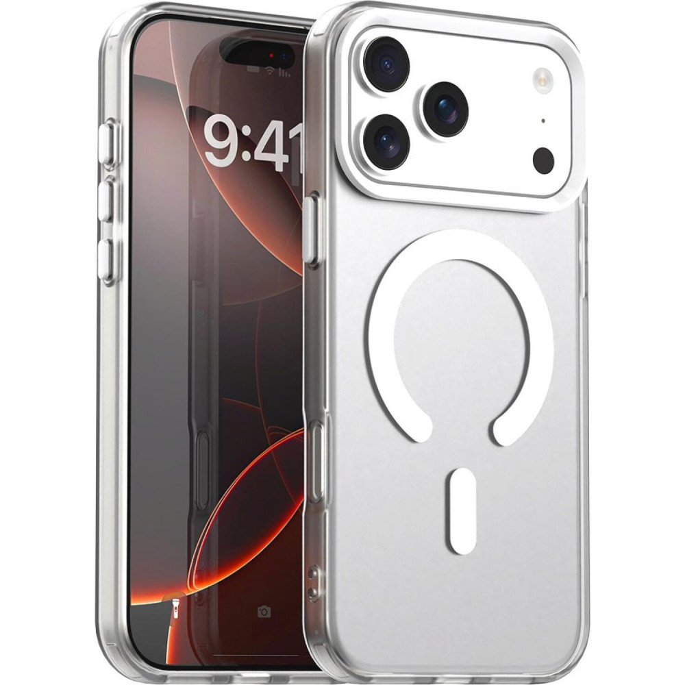 Θήκη iPhone 17 Pro Max Techsuit CandyCase Σκληρή Ημιδιάφανη με MagSafe - White (5949419313309)