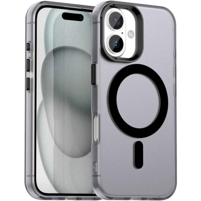 Θήκη iPhone 17 Techsuit CandyCase Σκληρή Ημιδιάφανη με MagSafe - Black (5949419313415)