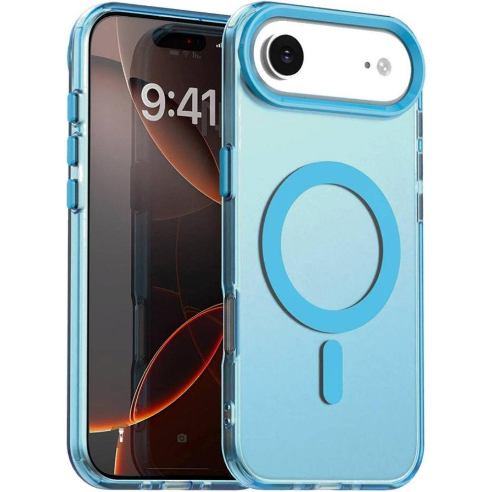 Θήκη iPhone Air Techsuit CandyCase Σκληρή Ημιδιάφανη με MagSafe - Blue (5949419313231)