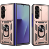 Θήκη Samsung Galaxy Z Fold7 Techsuit CamShield Ανθεκτική με Κάλυμμα για την Κάμερα & Μεταλλικό Ring Holder - Rose Gold (5949419282087)