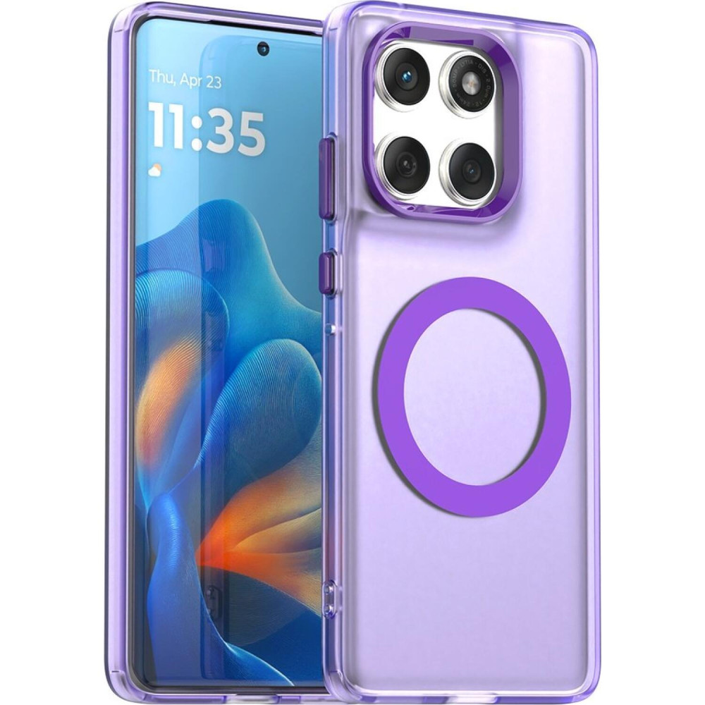 Θήκη Motorola Edge 60 / Edge 60 Fusion Techsuit CandyCase Σκληρή Ημιδιάφανη με MagSafe - Purple (5949419319158)
