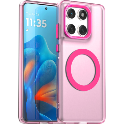 Θήκη Motorola Edge 60 / Edge 60 Fusion Techsuit CandyCase Σκληρή Ημιδιάφανη με MagSafe - Pink (5949419319172)