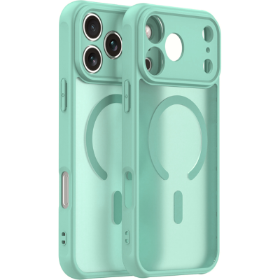 Θήκη iPhone 17 Pro Techsuit HaloFrost II MagSafe Σκληρή Ημιδιάφανη με MagSafe - Mint Green (5949419325791)