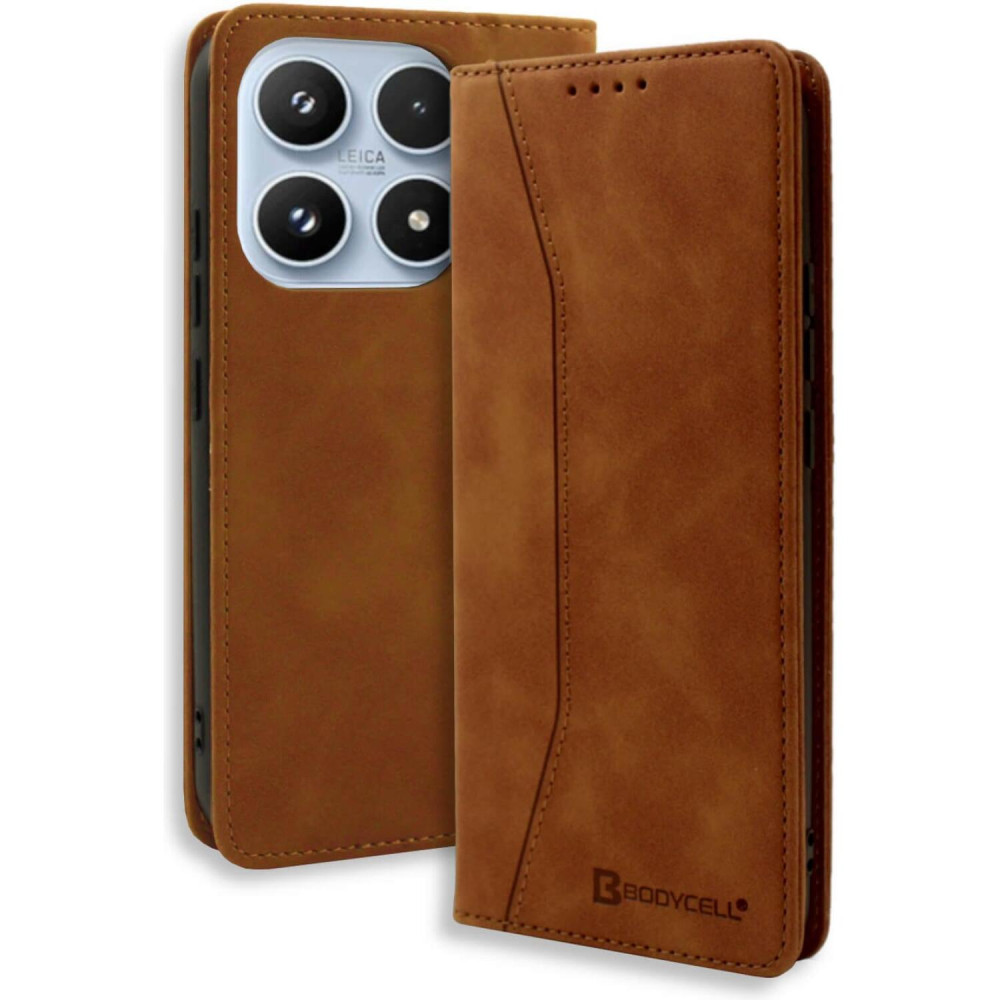 Θήκη Xiaomi 17 Bodycell Book Case Πορτοφόλι - Brown (5206015084485)
