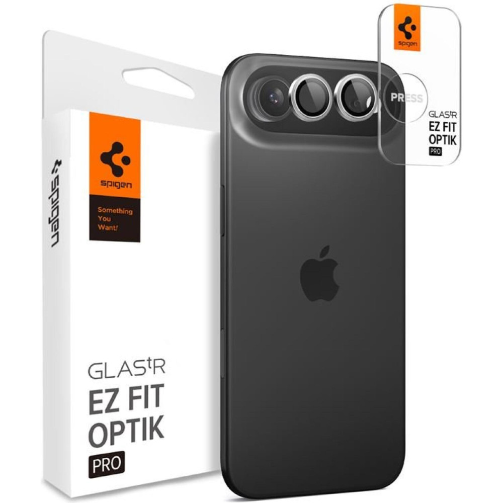 Tempered Glass iPhone Air Spigen GLAS.tR EZ Fit OPTIK Pro Camera Lens Protector Αντιχαρακτικό Γυαλί Προστασίας για Φακό Κάμερας 2 Τεμάχια - Silver (AGL10132)