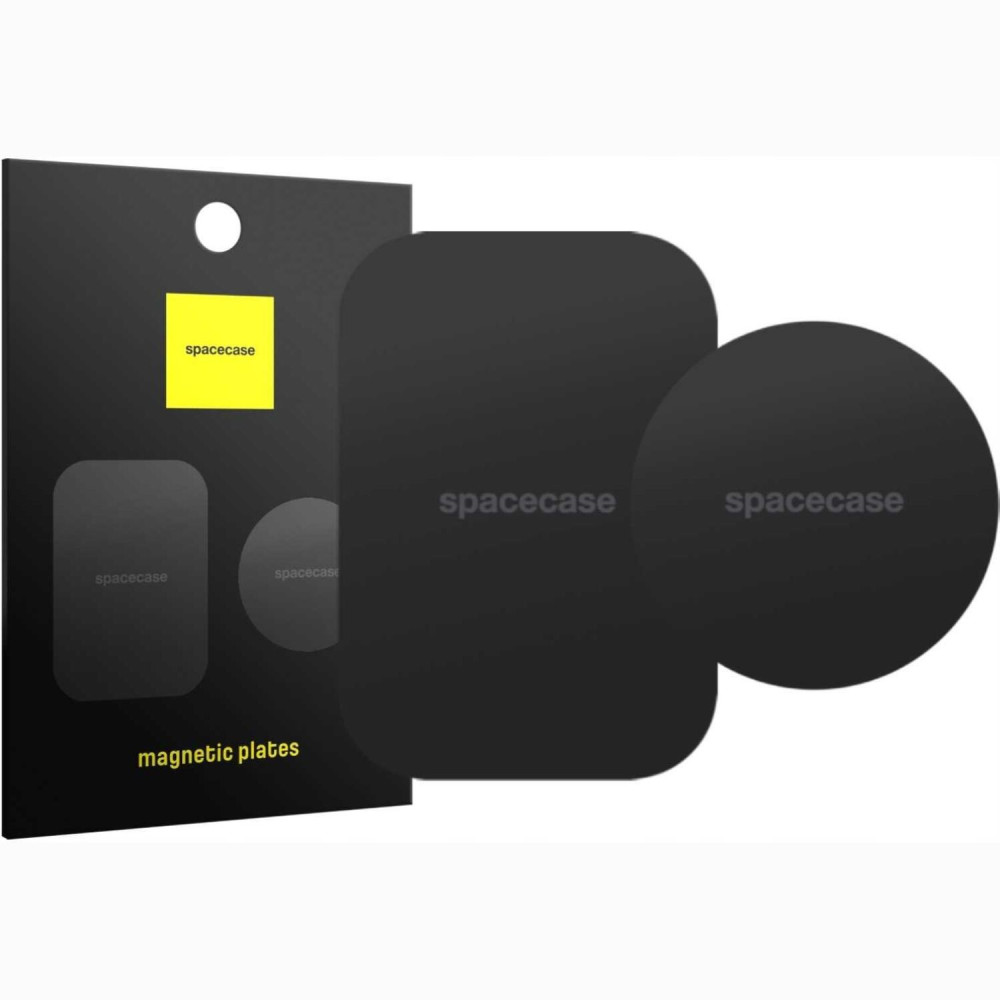 Μαγνητικές Πλάκες Spacecase Magnetic Plates Σετ Αυτοκόλλητες Μεταλλικές για Μαγνητική Βάση Αυτοκινήτου 2 Τεμάχια - Black (5905719102500)