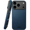 Θήκη iPhone 17 Pro Nekit Fiber Σκληρή με MagSafe Aramid Fiber 1mm 1500D Kevlar - Blue (8719246494604)