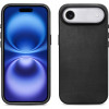 Θήκη iPhone Air iCarer Leather Back Case With Camera Button Δερμάτινη με MagSafe - Black (KJIP17250704-BK)