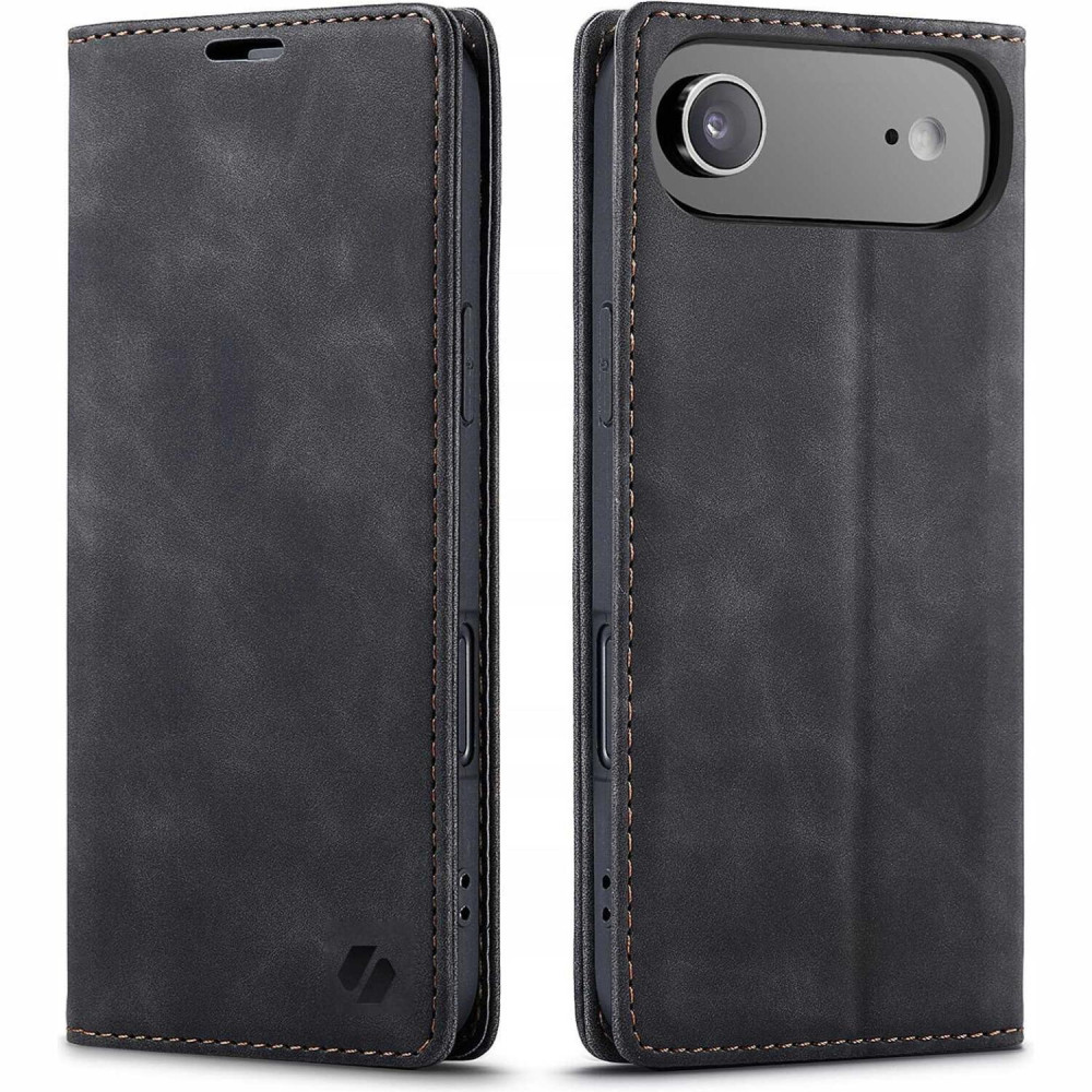 Θήκη iPhone Air Spacecase Wallet Πορτοφόλι - Black (5905719132309)
