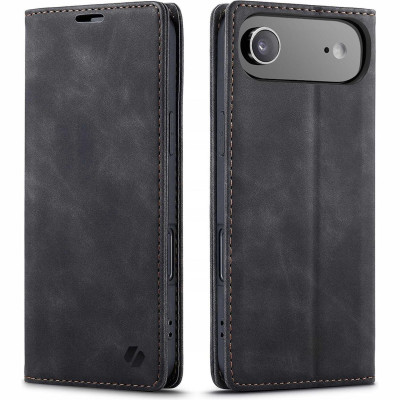 Θήκη iPhone Air Spacecase Wallet Πορτοφόλι - Black (5905719132309)