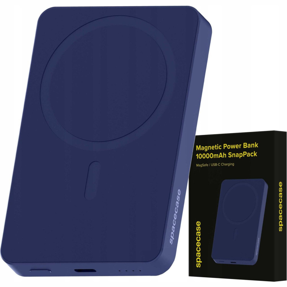 PowerBank Spacecase SnapPack PB04-DB με Ασύρματη Φόρτιση MagSafe 15W & 1 x Type-C 20W 10.000mAh - Dark Blue (5905719131692)