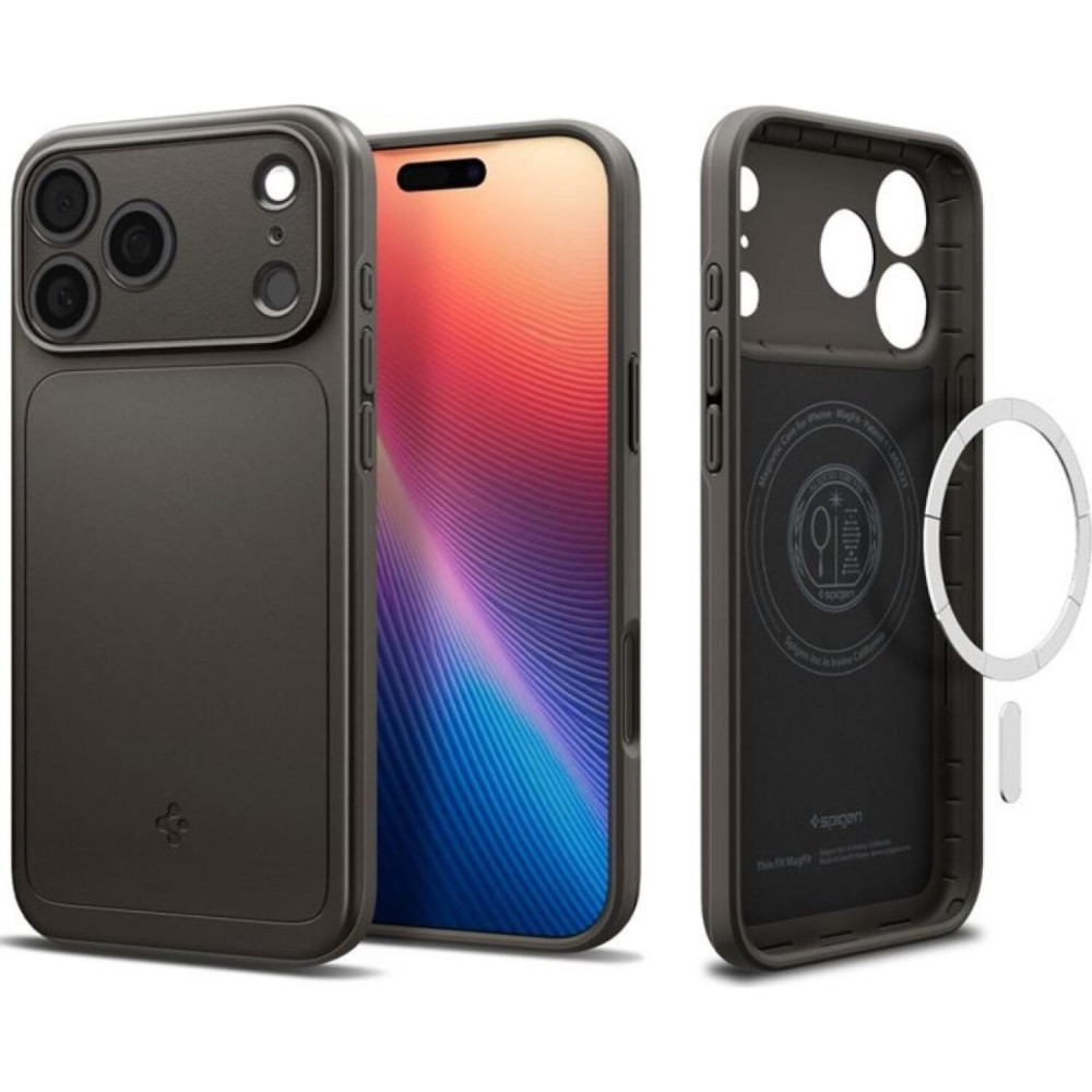 Θήκη iPhone 17 Pro Max Spigen Thin Fit MagFit Ανθεκτική Σκληρή με MagSafe - Gunmetal (ACS10276)