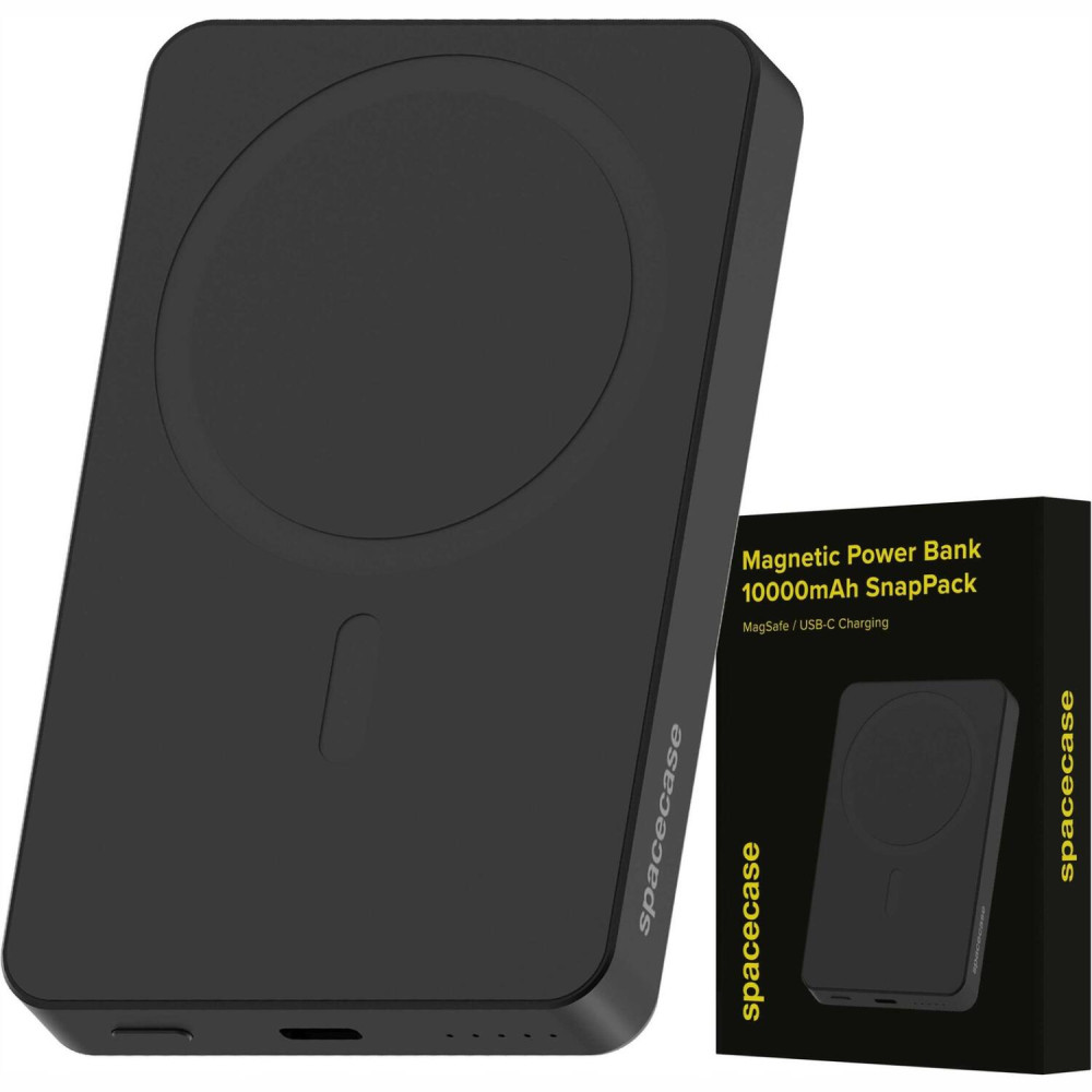 PowerBank Spacecase SnapPack PB04-B με Ασύρματη Φόρτιση MagSafe 15W & 1 x Type-C 20W 10.000mAh - Black (5905719131647)