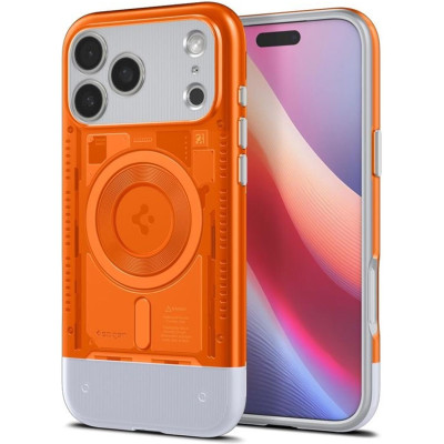 Θήκη iPhone 17 Pro Spigen Classic C1 MagFit Ανθεκτική Σκληρή με MagSafe - Tangerine (ACS10360)