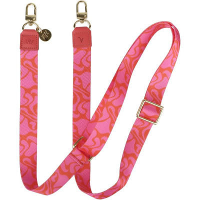 Λουράκι Λαιμού AVY Nylon Crossbody Strap Αποσπώμενο για Θήκες Κινητών / Smartphones - Rose Twist (8719246497919)