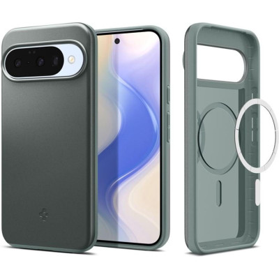Θήκη Google Pixel 10 / 10 Pro Spigen Thin Fit MagFit Σκληρή με MagSafe Qi2 - Sage Green (ACS09701)