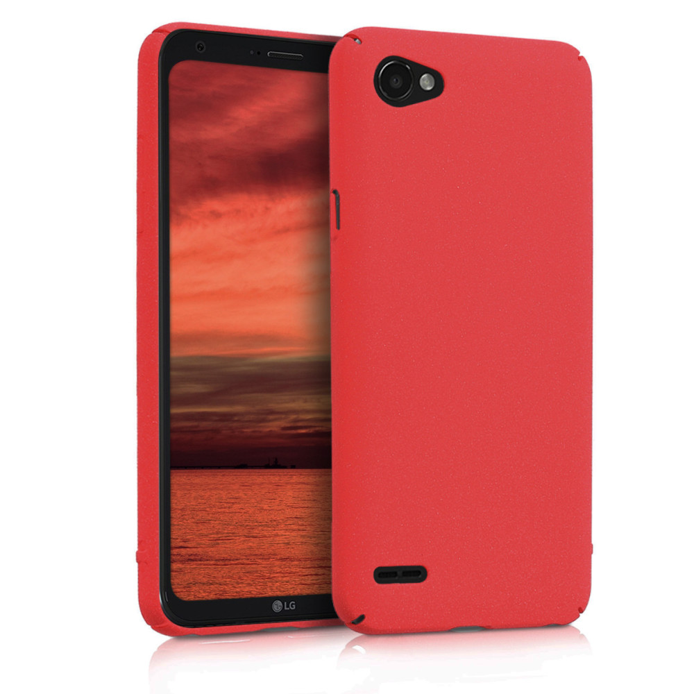 KW Slim Anti-Slip Cover - Σκληρή Θήκη Καουτσούκ LG Q6 - Κόκκινο μεταλλικό (44683.36)