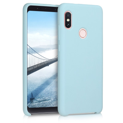 KW Θήκη Σιλικόνης Xiaomi Redmi Note 5 (Global Version) / Note 5 Pro - Soft Flexible Rubber Protective Cover - Light Blue Matte - (46380.58)
