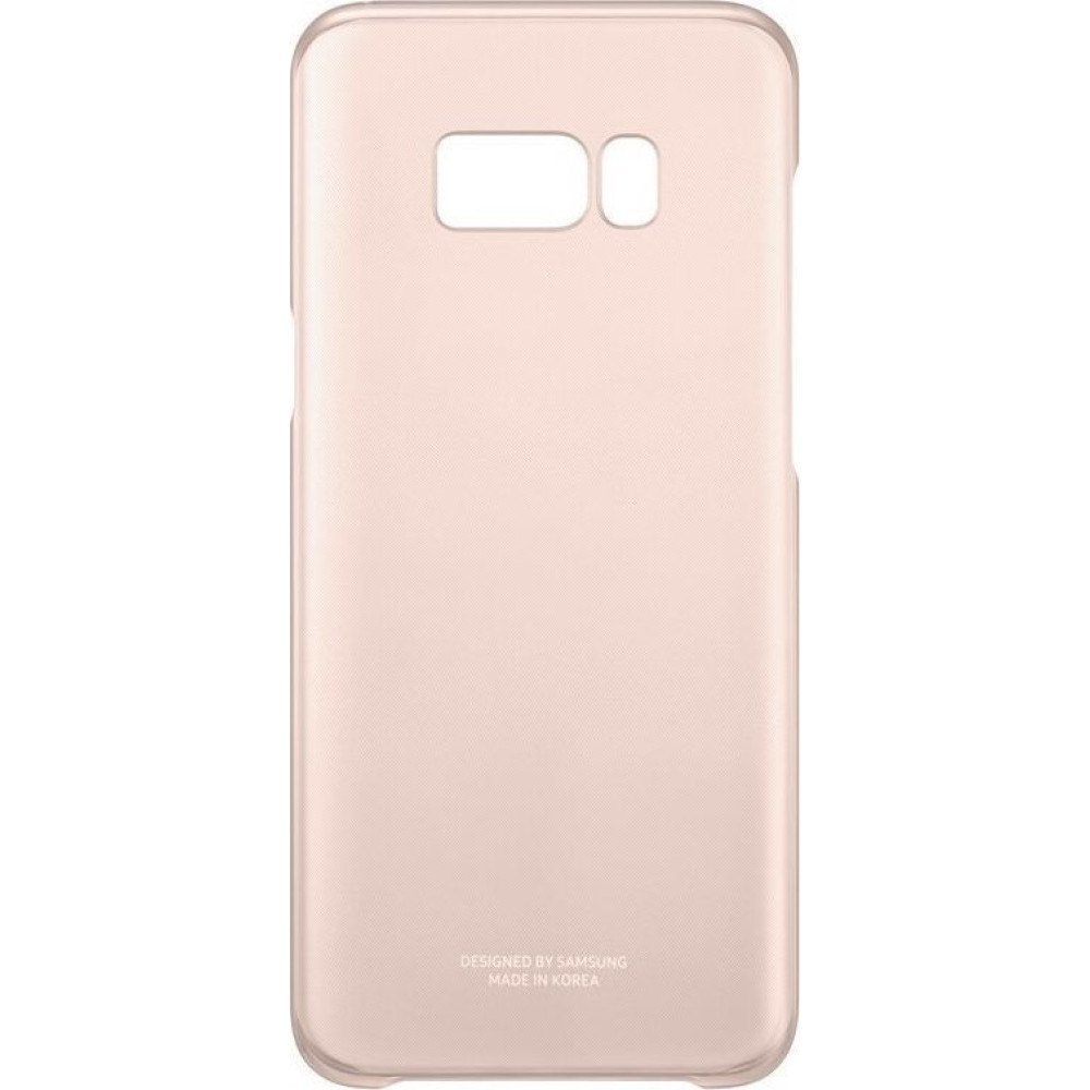 Samsung Official Ημιδιάφανη Σκληρή Θήκη Clear Cover Galaxy S8 Plus - Pink (EF-QG955CPEGWW)