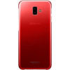 Official Samsung Gradation Cover - Ημιδιάφανη Σκληρή Θήκη Samsung Galaxy J6 Plus - Red (EF-AJ610CREGWW)