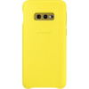 Official Samsung Leather Cover Samsung Galaxy S10e - Yellow (EF-VG970LYEGWW)