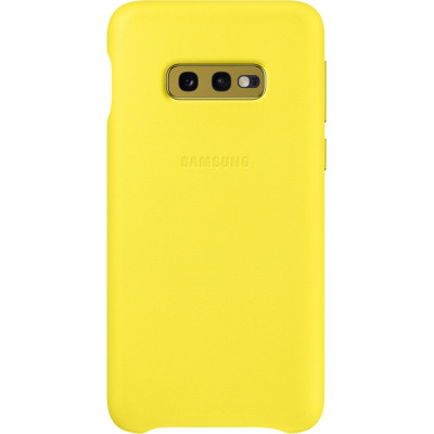 Official Samsung Leather Cover Samsung Galaxy S10e - Yellow (EF-VG970LYEGWW)
