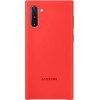 Official Samsung Silicone Cover Θήκη Σιλικόνης - Samsung Galaxy Note 10 - Red (EF-PN970TREGWW)