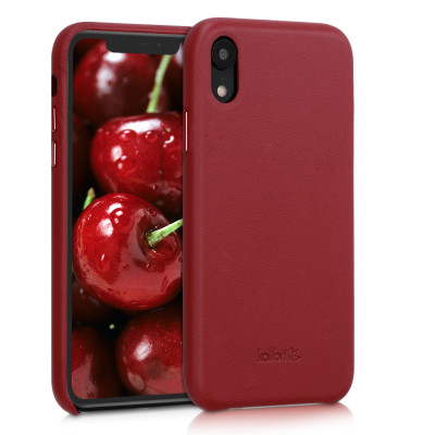 Kalibri Σκληρή Δερμάτινη Θήκη Apple iPhone XR - Smooth Genuine Leather Hard Case - Red (45955.09)