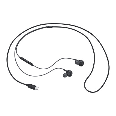Samsung Stereo Headset - Ακουστικά Handsfree Type C - Black (EO-IC100BBEGEU)