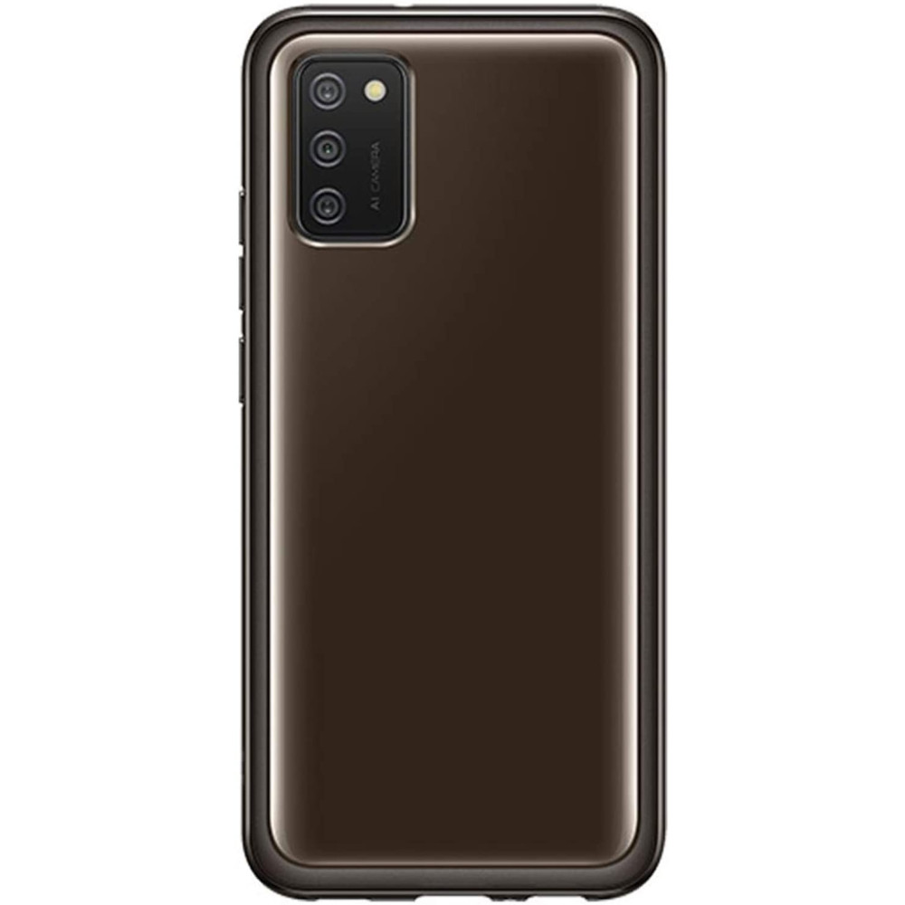 Samsung Official Θήκη Σιλικόνης Soft Clear Cover Samsung Galaxy A02s - Black (EF-QA026TBEGEU)