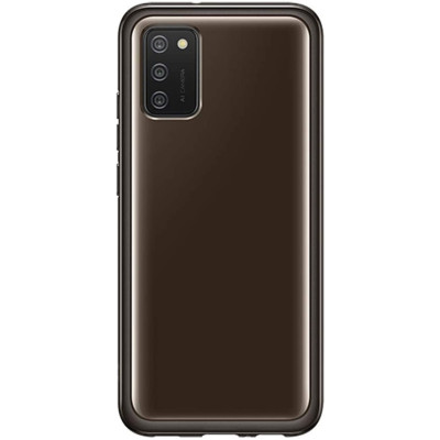 Samsung Official Θήκη Σιλικόνης Soft Clear Cover Samsung Galaxy A02s - Black (EF-QA026TBEGEU)