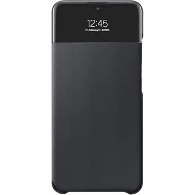 Official Samsung S-View Wallet Θήκη Samsung Galaxy A32 4G - Black (EF-EA325PBEGEE)